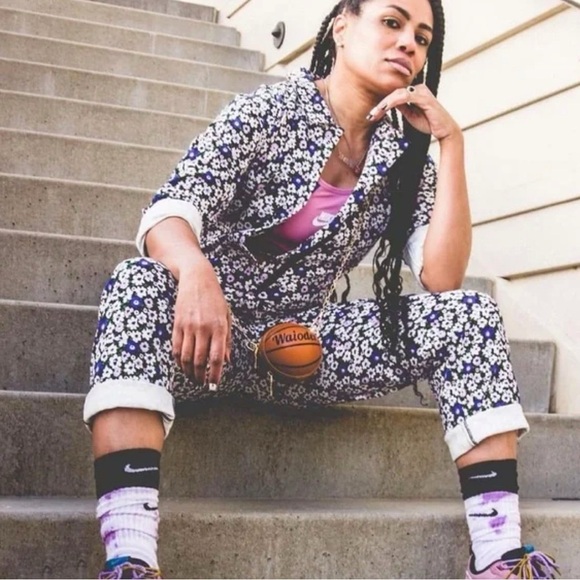 WILDFANG The Essential Long Sleeve Coverall Floral Jumpsuit - Picture 2 of 13